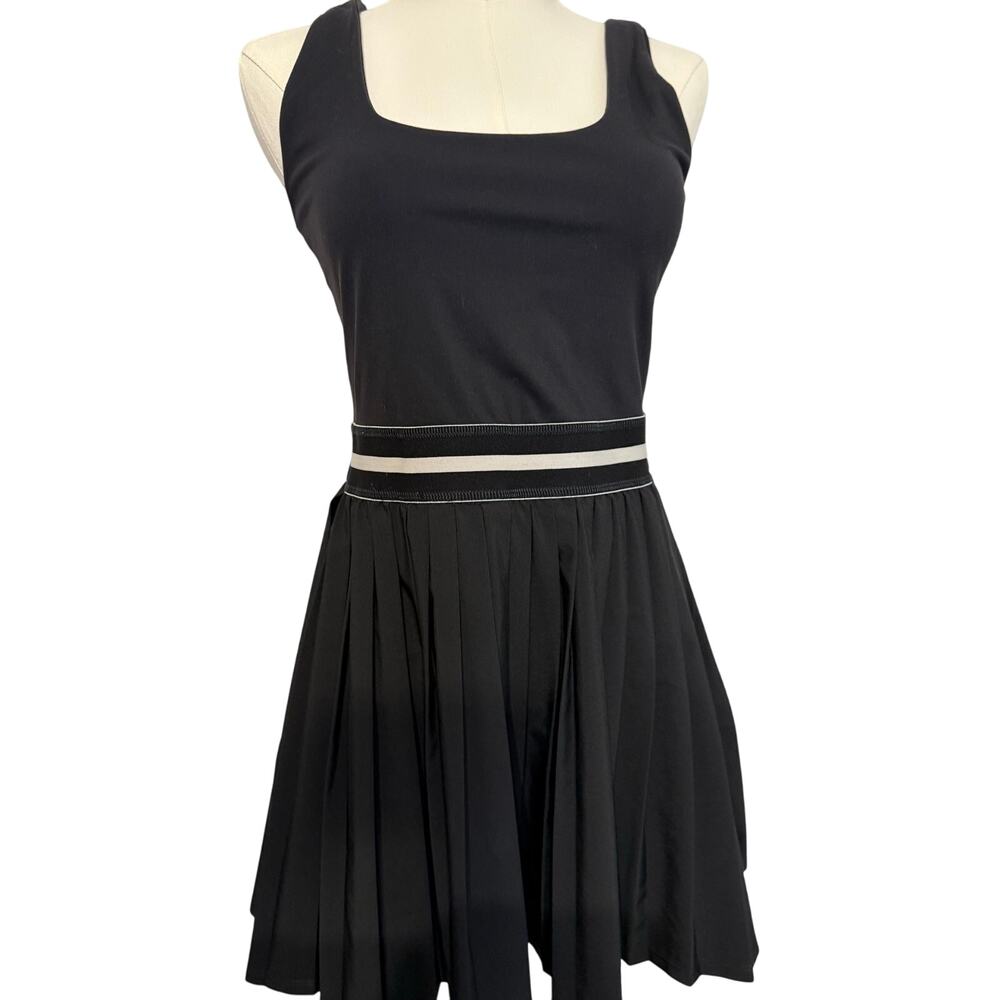 All In Motion Black Athletic Dress with Skorts and Pleated Skirt, Sz M